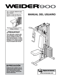 Zobrazit dokument Weider WEEVSY1326 Uživatelský manuál